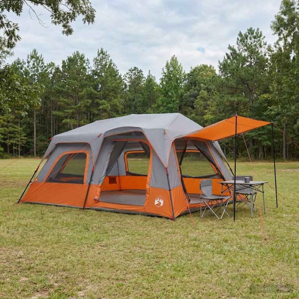 Instant Tent for 10 persons Gray and orange