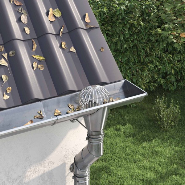Gutter leaf protection 8 pcs. Silver 200 mm Stainless Steel