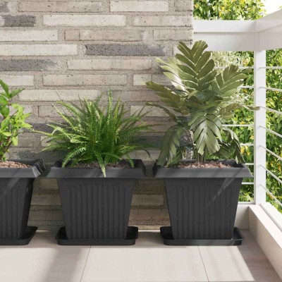 Square flower pot 6 pcs....