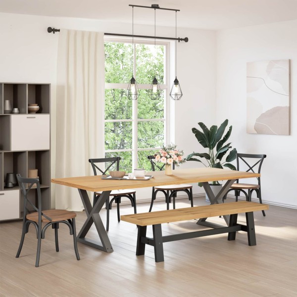 Dining bench NOAIN 160 x 41 x 45 cm Solid pine wood