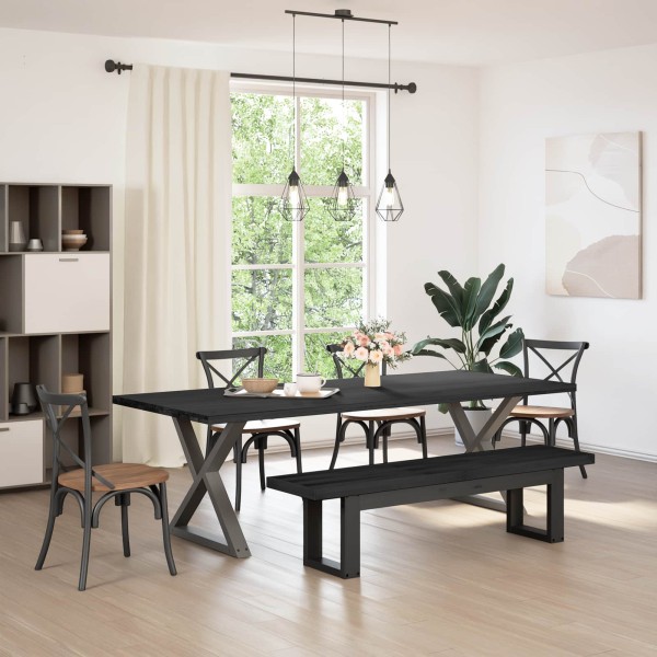 Dining bench NOAIN 160 x 41 x 45 cm Solid pine wood