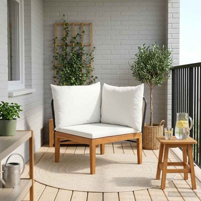 Garden corner sofa with...