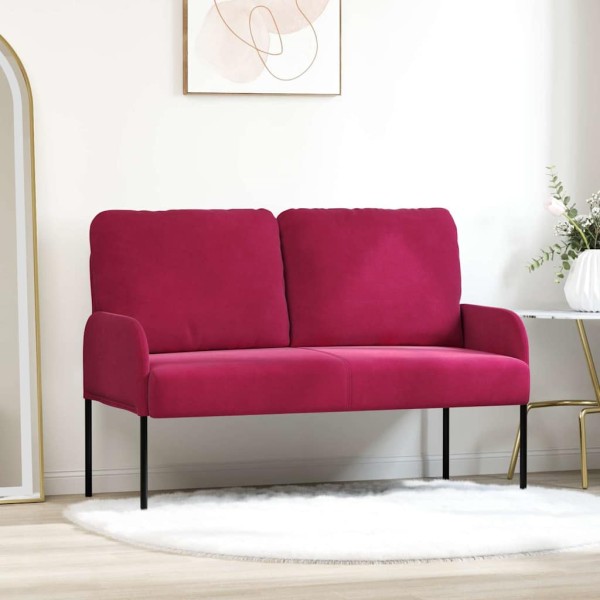 Sofas with pillow 110cm Wine red plywood
