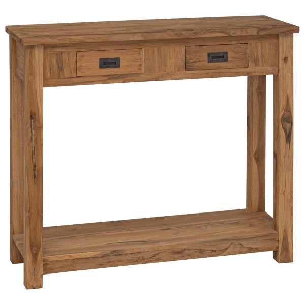 Console table Natural 90 x 30 x 80 cm Solid wood