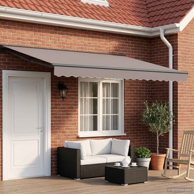 Electric awning with LED...