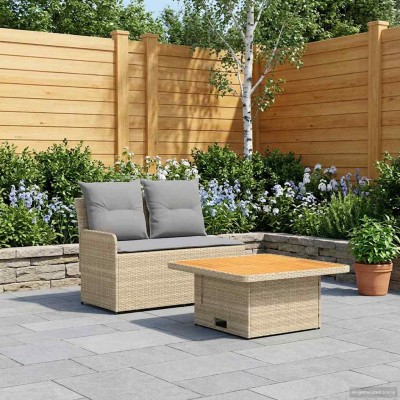 Garden with armchair and...