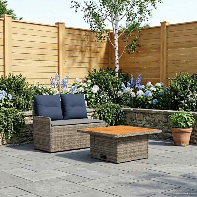 Garden with armchair and...