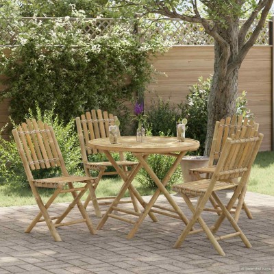 Garden chair 4 pcs. Natural...