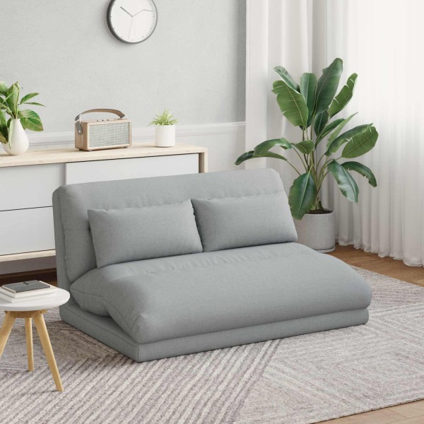 Adjustable floor armchair Light gray Fabric