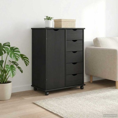 Wheeled cabinet Gray 63.5 x...