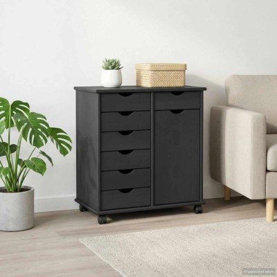 Cabinet with wheels Gray...