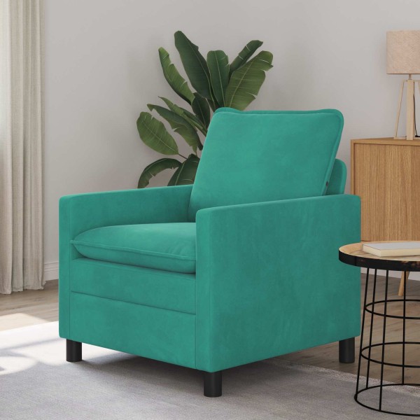 Sofa Turquoise 76 x 81 x 87.5 cm Velvet