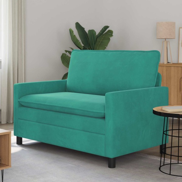 Sofa Turquoise 126 x 81 x 87.5 cm Velvet