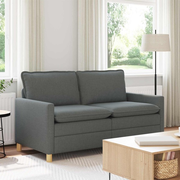 Sofa Dark gray 156 x 81 x 87.5 cm Fabric