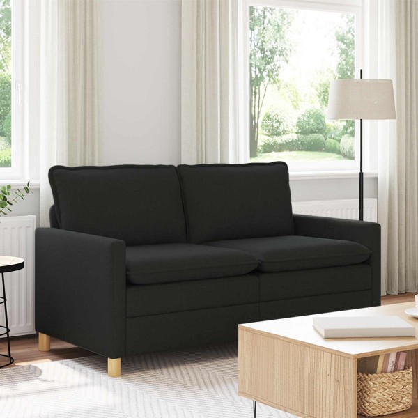 Sofa Black 156 x 81 x 87.5 cm Fabric