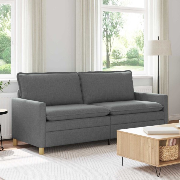 Sofa Dark gray 196 x 81 x 87.5 cm Fabric