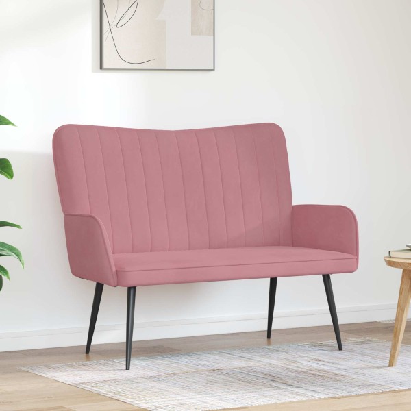 Two-point sofa Pink 115 x 61 x 87 cm Velvet