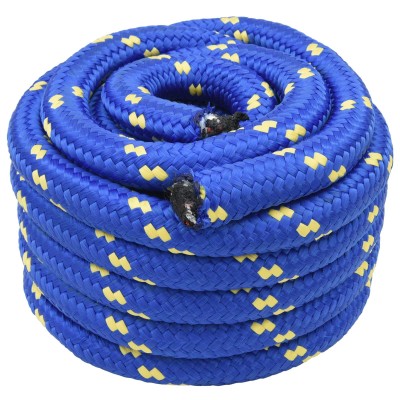 Laivo virvė 5 mm 25 m Mėlyna