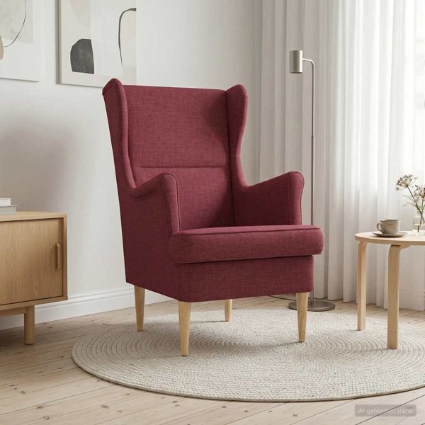 armchair Wine red fabric