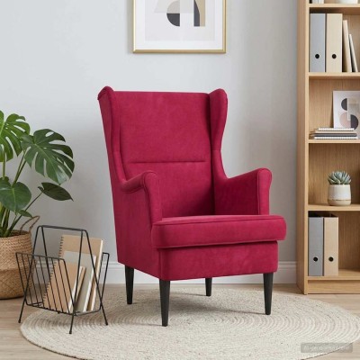 Armchair Wine red Velvet