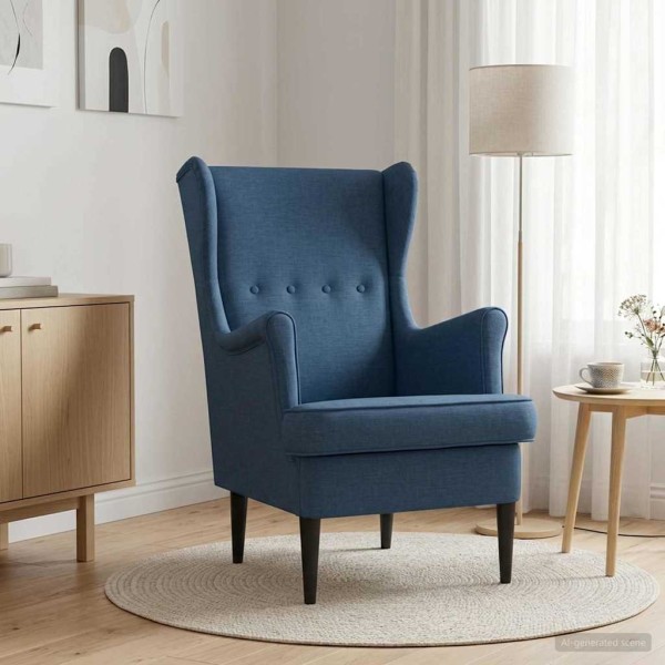 Armchair Blue Fabric