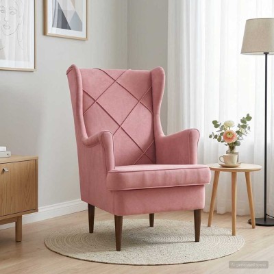 Armchair Pink Velvet