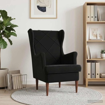 Armchair Black Velvet