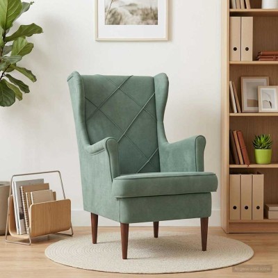 Armchair Navy green Velvet