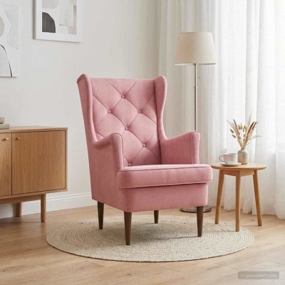 Armchair Pink Velvet
