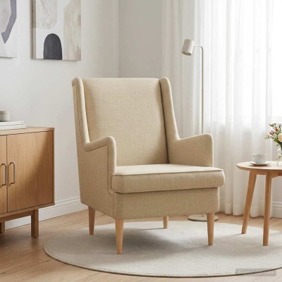 Armchair Cream Fabric