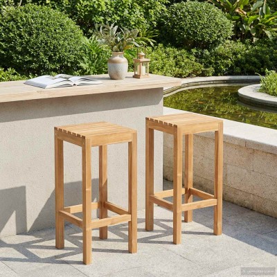 Bar stool 2 pcs. Natural...