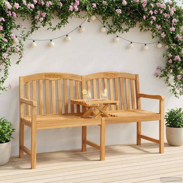 Handmade rose bench 150.5 x 60 x 95 cm Solid wood
