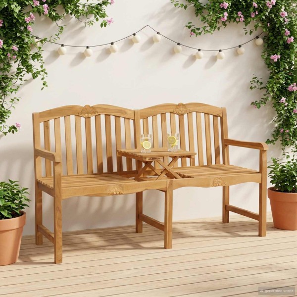 Handmade rose bench 155 x 60 x 94 cm Solid wood