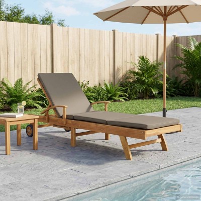 Sun lounger with cushion...