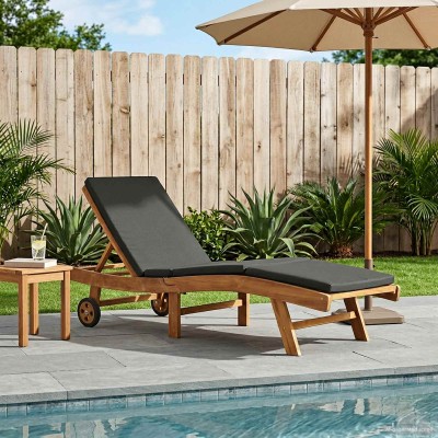 Sun lounger Polyester Brown...