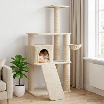 Cat tree with sisal scrub...