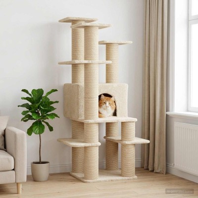 Cat tree with sisal scrub...