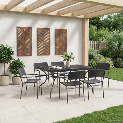 Retractable mesh dining...