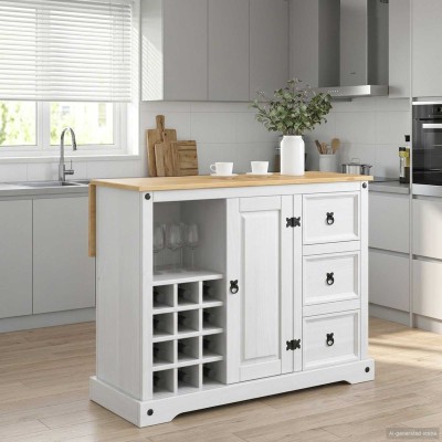 Kitchen storage White and...