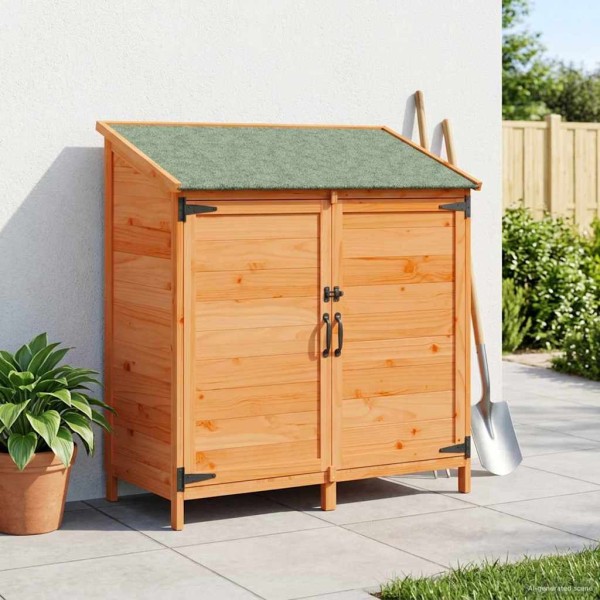 Garden Storage Brown 106.5 x 56 x 113.5 cm Solid pine wood