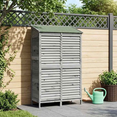 Garden Shed Gray 106 x 56 x...
