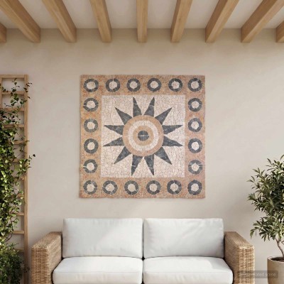 Mosaic tiles with floral...