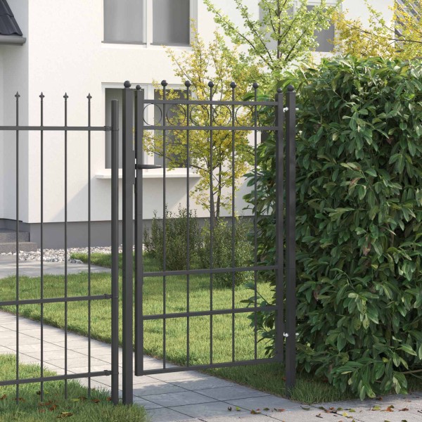 Fence gate HORST 100 x 150 cm Metal Black Locked
