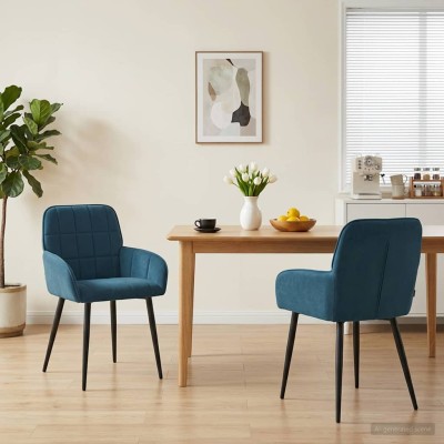 Dining chairs 2 pcs. Velvet...
