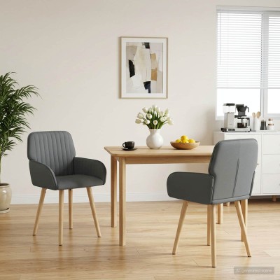 Dining chairs 2 pcs. Fabric...