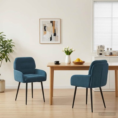 Dining chairs 2 pcs. Velvet...