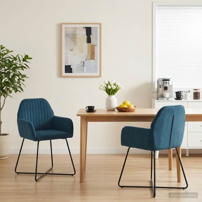 Dining chairs 2 pcs. Velvet...