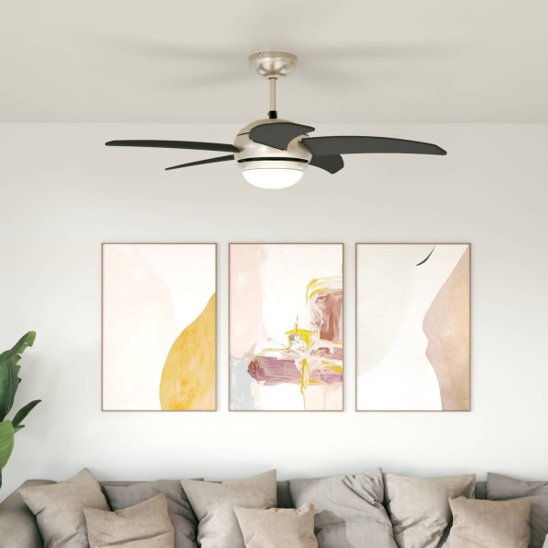 Ceiling fan with light and remote control