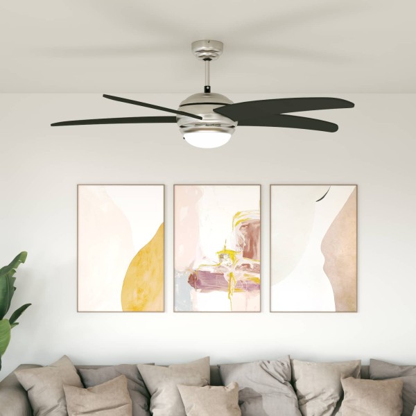 Ceiling fan with light and remote control