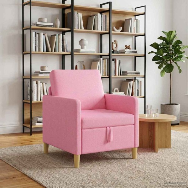 Sofa su saugojimo vieta Rožinė 72 x 78 x 87 cm Poliesteris